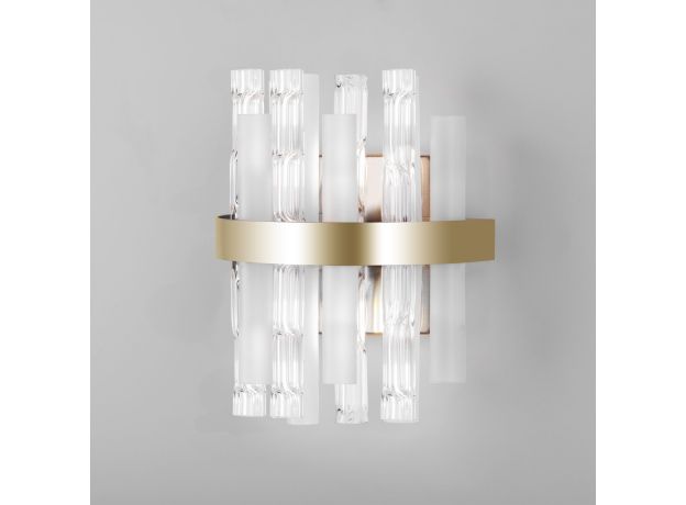 Настенный светильник с декором 368/2 латунь