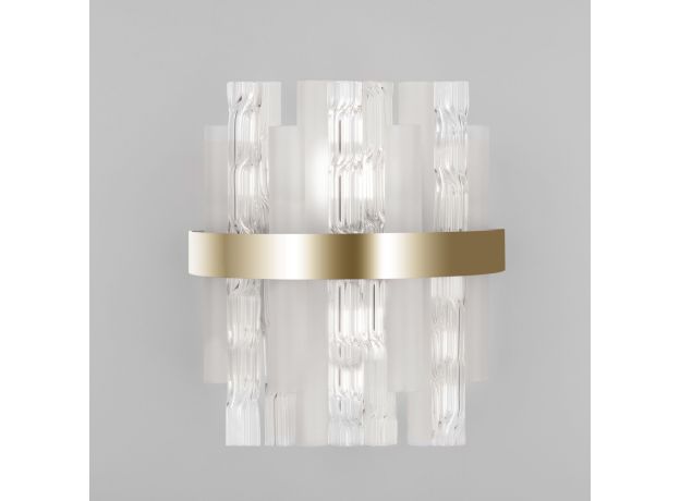 Настенный светильник с декором 368/2 латунь