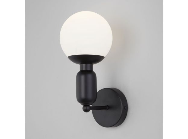 Настенный светильник со стеклянным плафоном 50251/1 черный