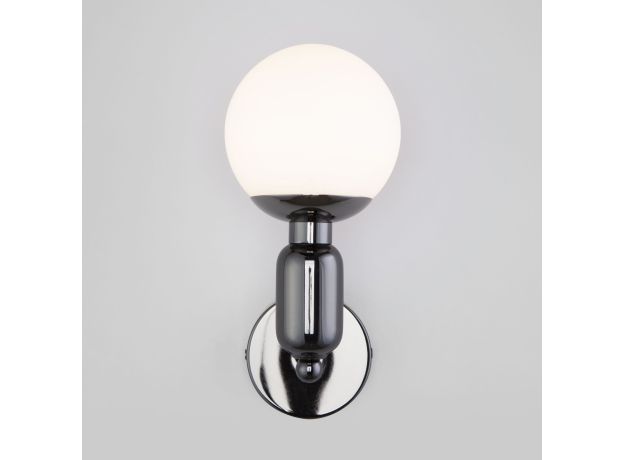 Настенный светильник со стеклянным плафоном 50251/1 черный жемчуг