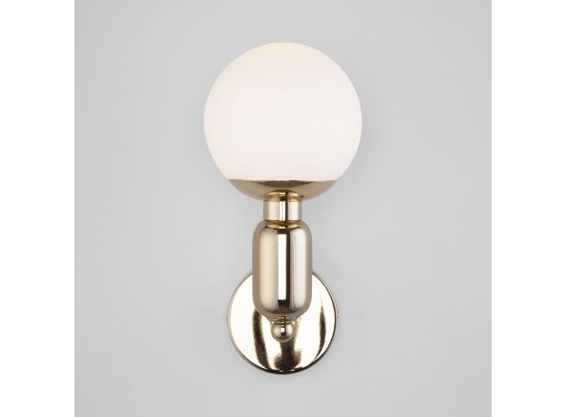 Настенный светильник со стеклянным плафоном 50251/1 золото