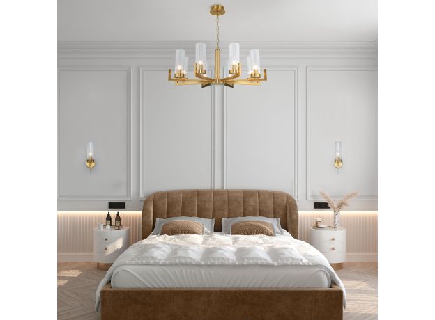 Бра со стеклянным плафоном 60133/1 латунь