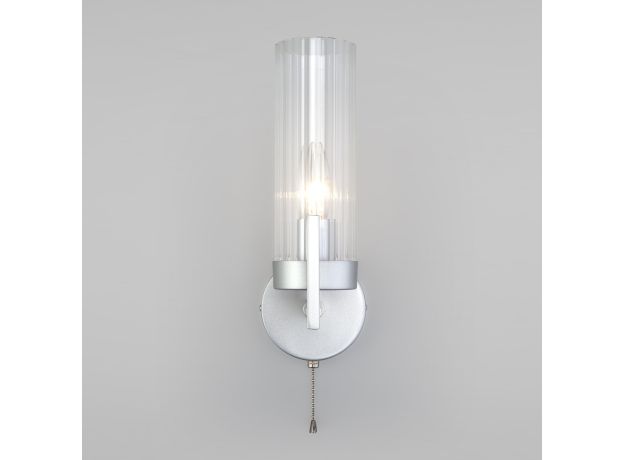 Настенный светильник со стеклянным плафоном 60133/1 серебро