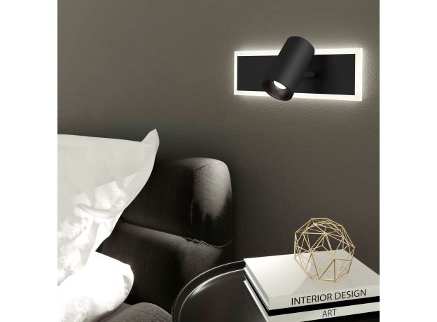 Настенный светодиодный светильник 20127/1 LED черный