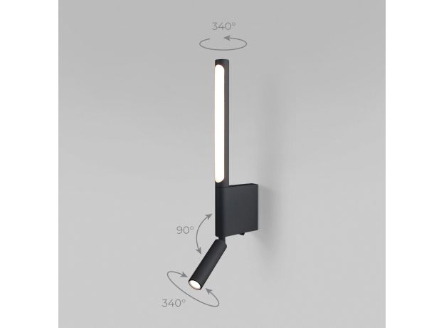 Настенный светодиодный светильник Sarca LED 40111/LED черный