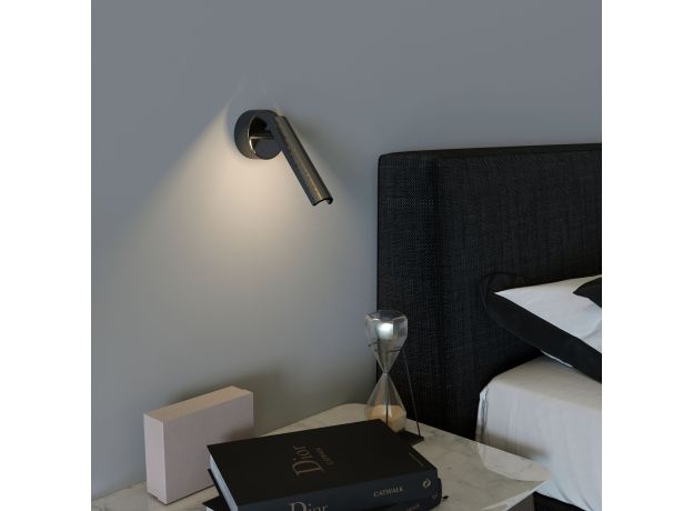 Настенный светодиодный светильник 20126/1 LED черный жемчуг