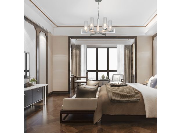 Подвесная люстра 60133/6 серебро