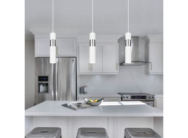 Подвесной светильник 50097/1 белый/хром