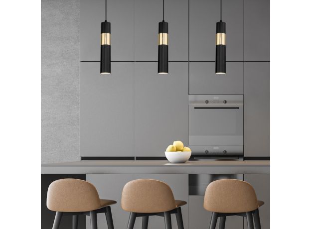 Подвесной светильник 50097/1 черный/золото