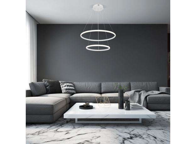 Подвесной светодиодный светильник 90264/2 белый