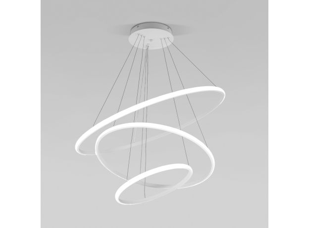 Подвесной светодиодный светильник с пультом управления 90264/3 белый