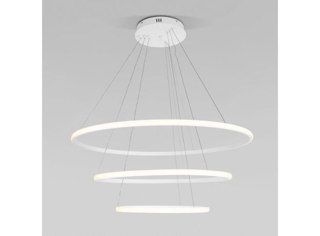 Подвесной светодиодный светильник с пультом управления 90264/3 белый