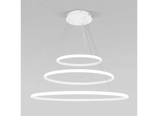 Подвесной светодиодный светильник с пультом управления 90264/3 белый