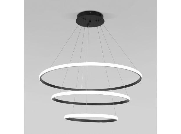 Подвесной светодиодный светильник с пультом управления 90264/3 черный