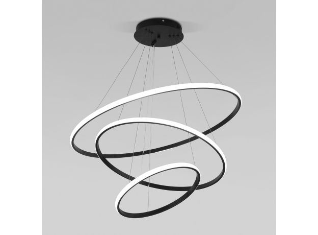 Подвесной светодиодный светильник с пультом управления 90264/3 черный