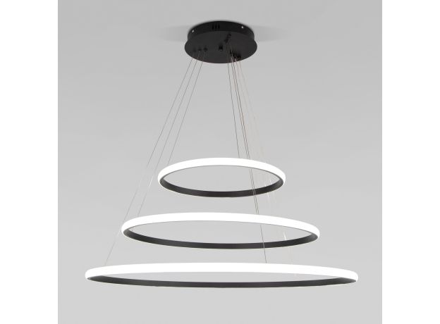 Подвесной светодиодный светильник с пультом управления 90264/3 черный