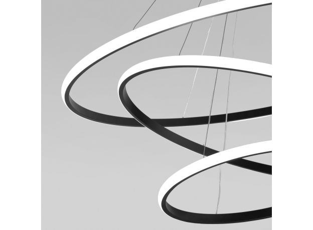 Подвесной светодиодный светильник с пультом управления 90264/3 черный