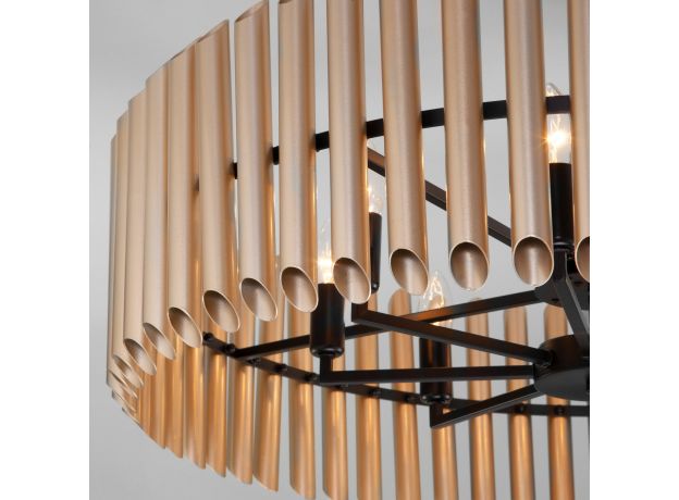 Потолочная люстра латунь/черный