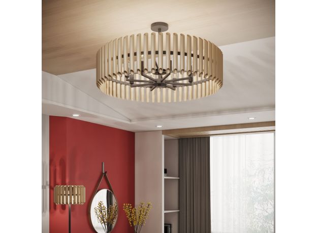 Потолочная люстра латунь/черный