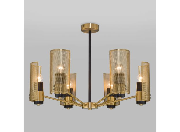 Потолочная люстра с металлическими плафонами 70139/6 латунь