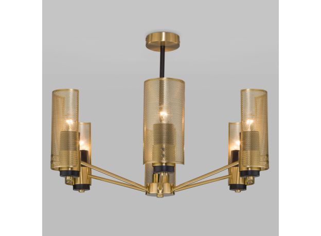 Потолочная люстра с металлическими плафонами 70139/6 латунь