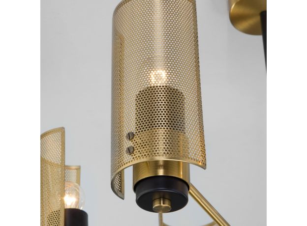 Потолочная люстра с металлическими плафонами 70139/6 латунь