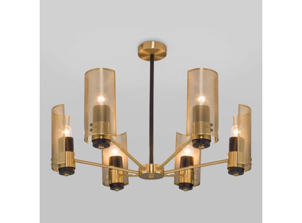 Потолочная люстра с металлическими плафонами 70139/6 латунь