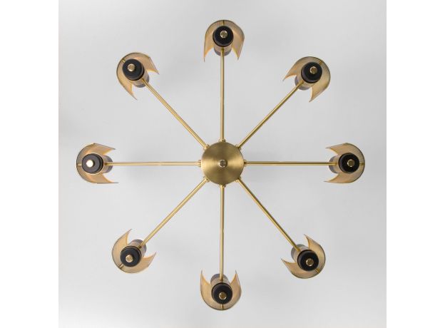 Люстра в стиле лофт 70139/8 латунь