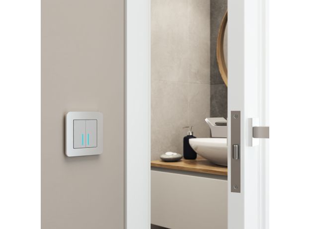 Рамка из металла на 1 пост Platinum алюминий W0012606