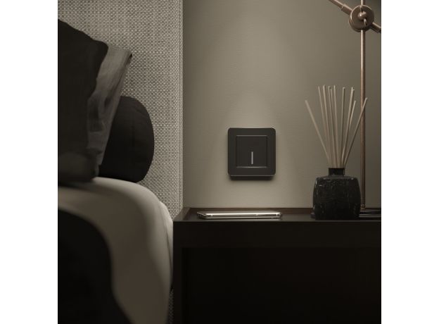 Рамка из металла на 1 пост Platinum черный алюминий W0012608