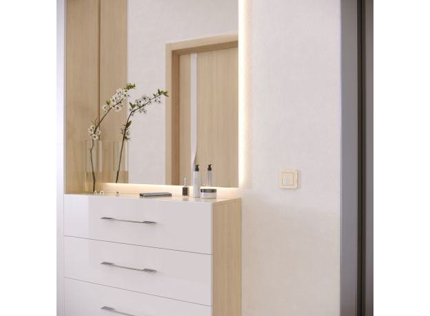 Рамка из металла на 1 пост Platinum шампань W0012611