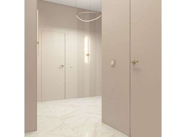 Рамка из стекла на 1 пост Elite айвори W0012443