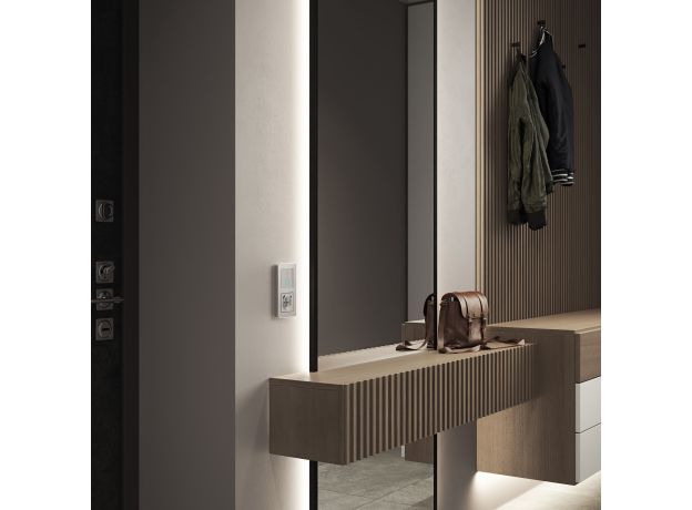 Рамка из металла на 2 поста Platinum алюминий W0022606