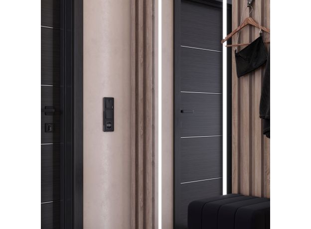 Рамка из металла на 3 поста Platinum черный алюминий W0032608