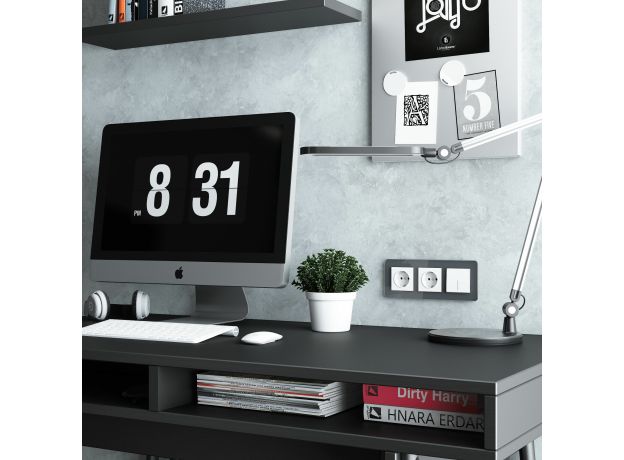 Розетка с заземлением (белый матовый) W1171061