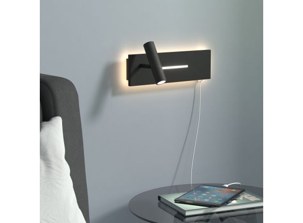 Светильник настенный светодиодный Tuo LED MRL LED 1117 черный