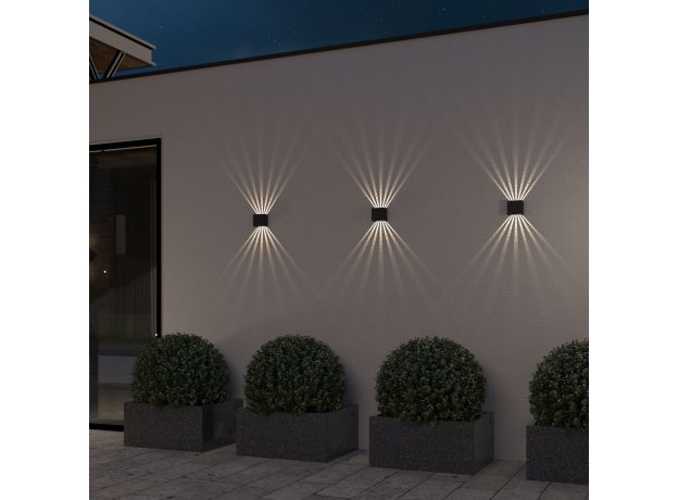 Светильник садово-парковый со светодиодами Sole 35149/D черный