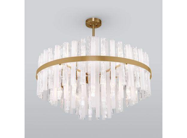 Умная потолочная люстра 368/12 Smart латунь