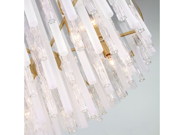 Умная потолочная люстра 368/12 Smart латунь