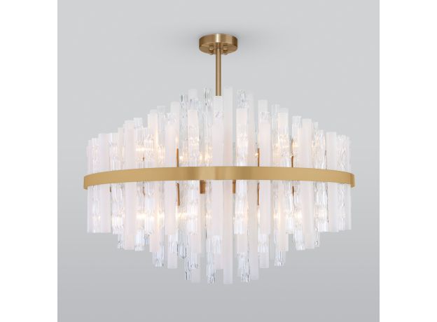 Умная потолочная люстра 368/12 Smart латунь