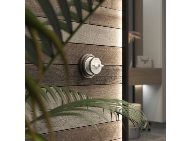 Выключатель на 4 положения двухклавишный Vintage белый матовый/хром W5822050