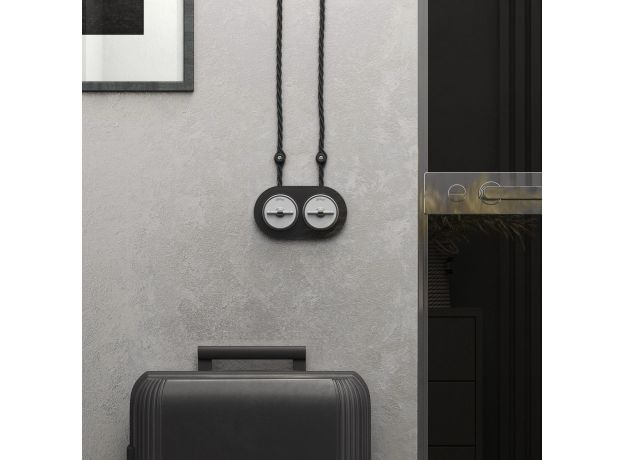 Выключатель на 4 положения двухклавишный Vintage белый матовый/хром W5822050