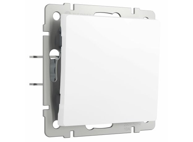 Выключатель одноклавишный проходной (белый матовый) W1112061