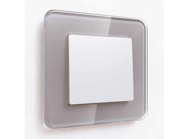 Выключатель одноклавишный проходной (белый матовый) W1112061