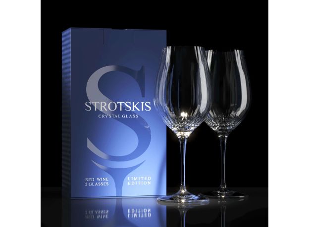 Хрустальные бокалы Strotskis Adajio, красное вино (2 шт.) 0601/2