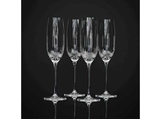 Хрустальные бокалы Strotskis Adajio, шампанское (4 шт.) 0603/4