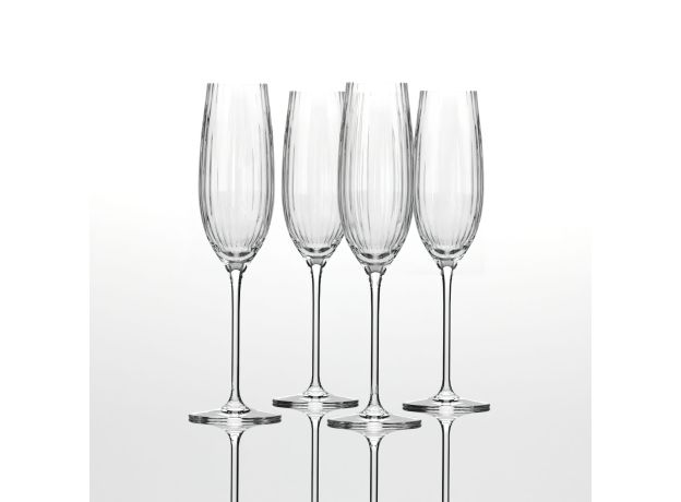 Хрустальные бокалы Strotskis Adajio, шампанское (4 шт.) 0603/4