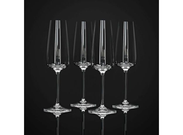 Хрустальные бокалы Strotskis Dionys, шампанское (4 шт.) 0303/4