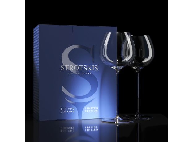 Хрустальные бокалы Strotskis Grande, красное вино (2 шт.) 0701/2