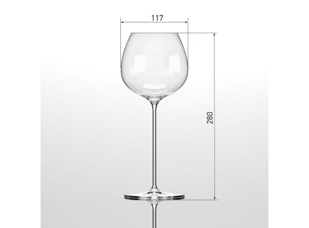 Хрустальные бокалы Strotskis Grande, красное вино (2 шт.) 0701/2